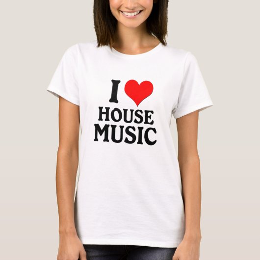 IK HOU VAN MUZIEK T-SHIRT (Voorkant)