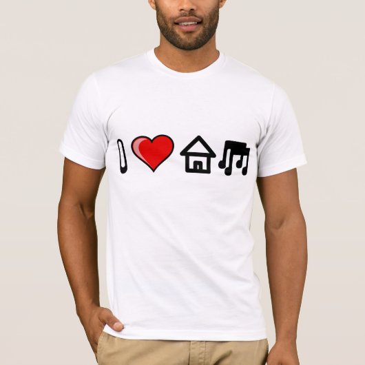 IK HOU VAN MUZIEK T-SHIRT (Voorkant)
