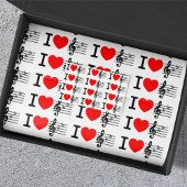 Ik hou van muziek tissuepapier