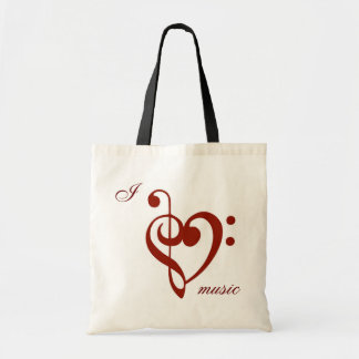 Ik hou van muziek tote bag