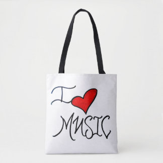 Ik hou van muziek tote bag