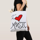 Ik hou van muziek tote bag (Dichtbij)