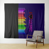 Ik hou van muziek wandtapijt wandkleed (In Situ (horizontaal))