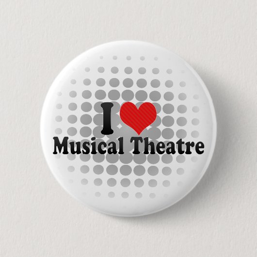 Ik hou van muziektheater ronde button 5,7 cm (Voorkant)