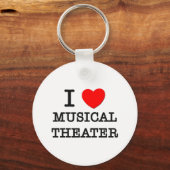 Ik hou van muziektheater sleutelhanger (Voorkant)