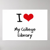Ik hou van My College Library Poster (Voorkant)