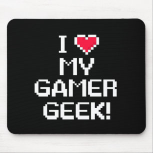 Ik hou van My Gamer Geek Muismat