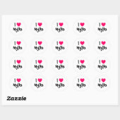 Ik hou van Mylin Ronde Sticker (Vel)
