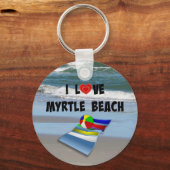 Ik hou van Myrtle Beach Sleutelhanger (Voorkant)