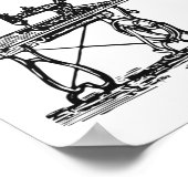 Ik hou van naaien met vier  naaimachines poster (Hoek)