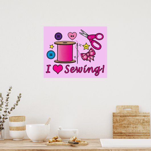Ik hou van naaien! poster (Keuken)