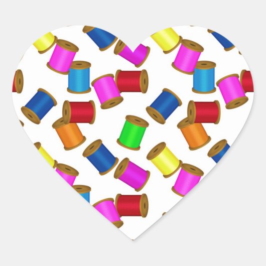 Ik hou van naaien - SRF Hart Sticker (Voorkant)