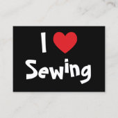 Ik hou van naaien visitekaartje (Voorkant)