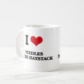 Ik hou van naalden in Haystack Koffiemok (Voorkant links)