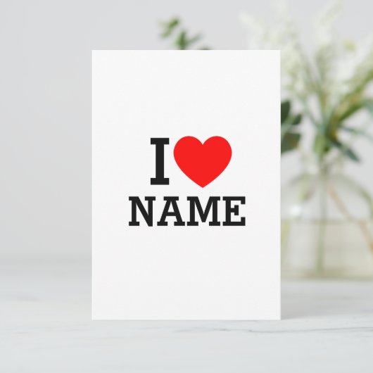 Ik hou van Naam (Staand voorkant)