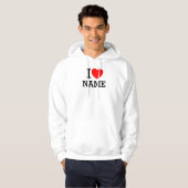 Ik hou van naam hoodie (Voorkant volledig)