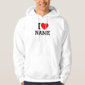 Ik hou van naam hoodie (Voorkant)
