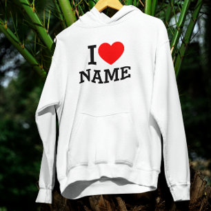 Ik hou van naam hoodie