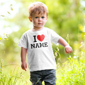 Ik hou van Naam Kinder Shirts