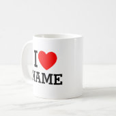 Ik hou van naam koffiemok (Voorkant links)