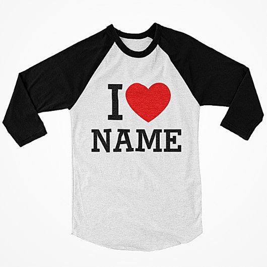 Ik hou van naam t-shirt
