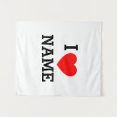 Ik hou van naam wandkleed (Voorkant (horizontaal))