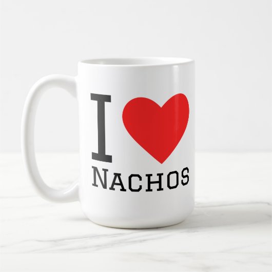 Ik hou van nacho's koffiemok (Links)