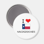 Ik hou van Nacogdoches Texas Magneet (Voorkant / Achterkant)