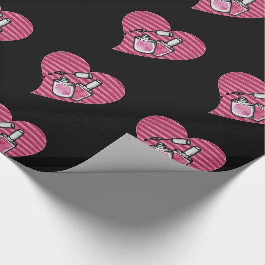 Ik hou van nagellak cadeaupapier (Hoek)