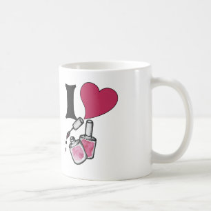 Ik hou van nagellak koffiemok