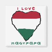 Ik hou van Nagypapa magneet (Voorkant)
