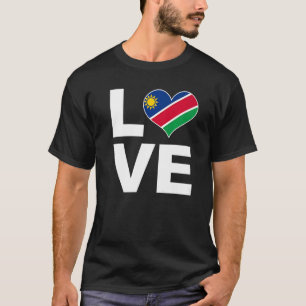 Ik hou van Namibië hartvlag Namibië T-shirt