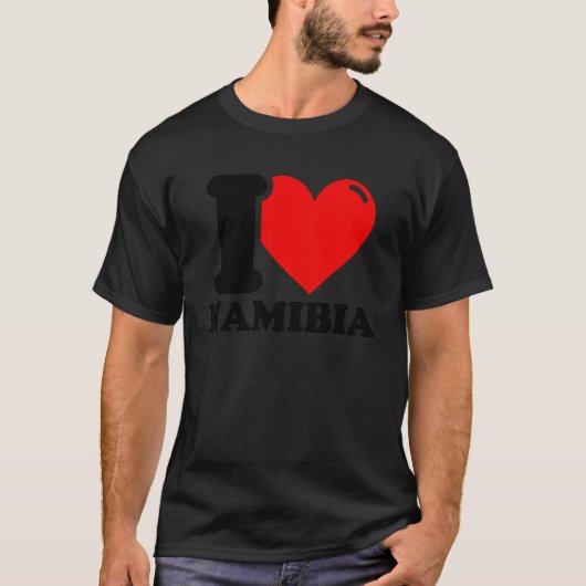 Ik hou van Namibië T-shirt (Voorkant)
