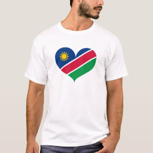 Ik hou van Namibië vlag T-shirt