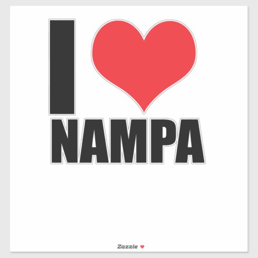 Ik hou van Nampa Sticker (Vel)