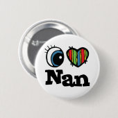 Ik hou van Nan Ronde Button 5,7 Cm (Voorkant /achterkant)