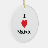 Ik hou van Nana Custom 2 Sided Photo Ornament (Rechts)
