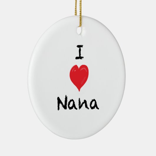 Ik hou van Nana Custom 2 Sided Photo Ornament (Rechts)