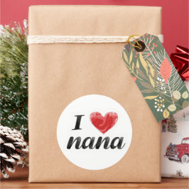 Ik hou van Nana Ronde Sticker
