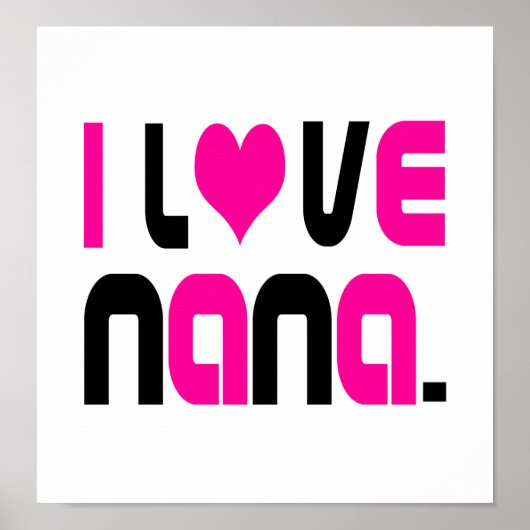 Ik hou van Nana Roze Poster (Voorkant)