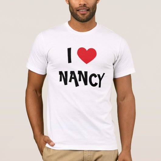 Ik hou van Nancy) T-shirt (Voorkant)