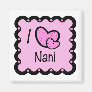 Ik hou van Nani schattig T-shirt Magneet