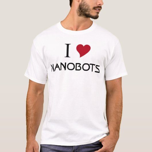 ik hou van nanobots t-shirt (Voorkant)