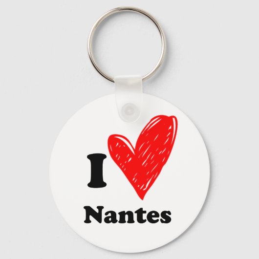 Ik hou van Nantes Sleutelhanger (Voorkant)