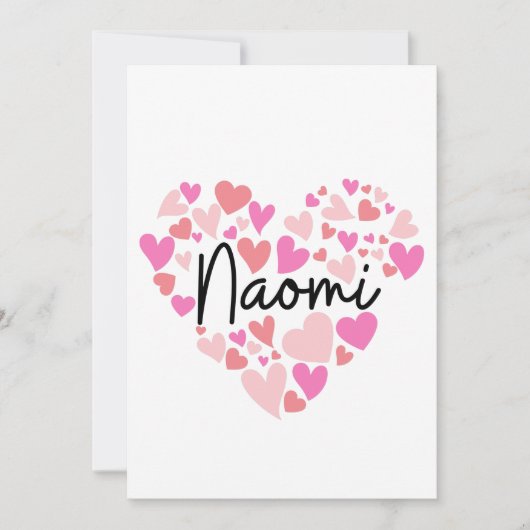 Ik hou van Naomi Bedankkaart (Voorkant)