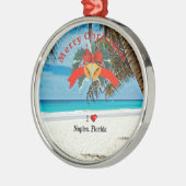 Ik hou van Napels, Florida, Kerstmis, Metalen Ornament (Links)
