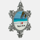 Ik hou van Napels, Florida Tin Sneeuwvlok Ornament (Links)