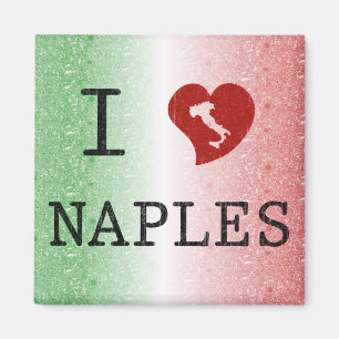 Ik hou van Napels Vintage Italiaans Magneet