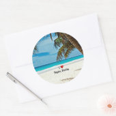 Ik hou van Naples, Florida Ronde Sticker (Envelop)