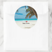 Ik hou van Naples, Florida Ronde Sticker (Tas)